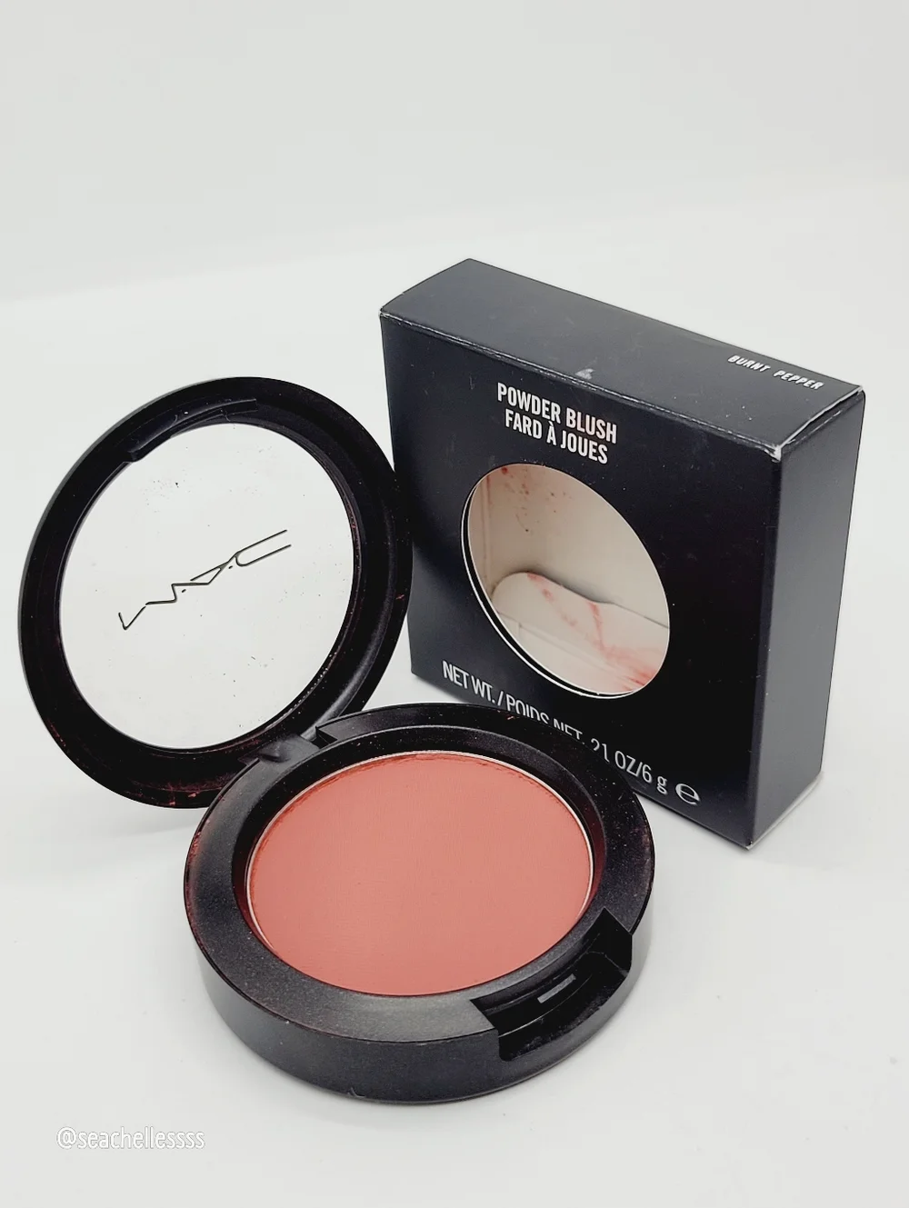 Burnt Pepper Mac Matte Powder Blush Dirty Tangerine Brand New in Box Authentic